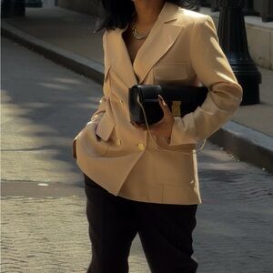 Elegant Tan Women's Blazer